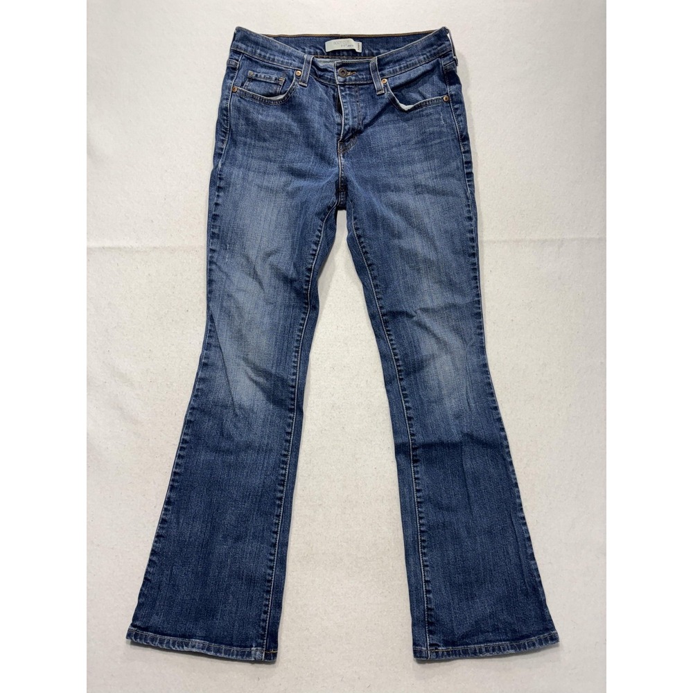 Levi's 515 Boot Cut Jeans Womens 8 Blue Medium Wash Mid Rise Slim Stretch 32x31